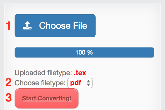 How to convert TEX files online to PDF